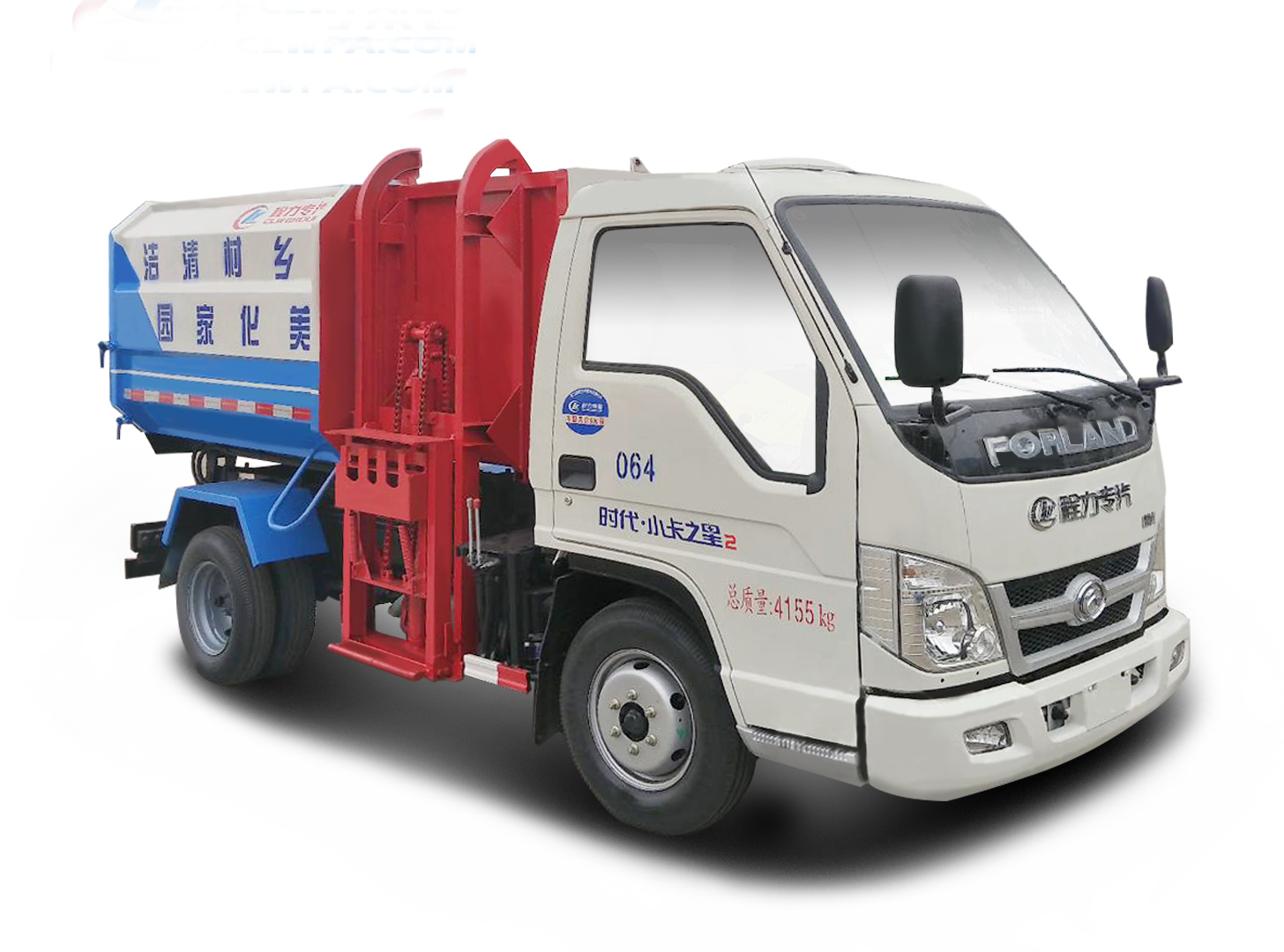 福田小卡(3方)CLW5041ZZZB5掛桶垃圾車 福田小卡(3方)CLW5041ZZZB5掛桶垃圾車